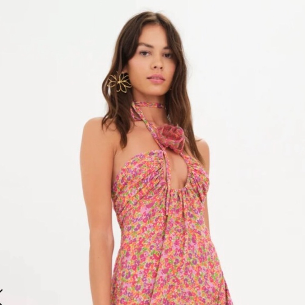 New For Love & Lemons Boho Floral Cutout Statement Earrings - Picture 5 of 15